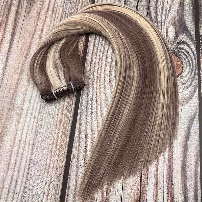 Russian Flat Weft Remy New Arrival 100% Remy Hair Extension Piano Color